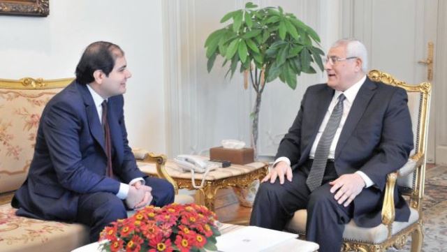 عدلی منصور رئیس جمهور موقت مصر در گفتگو با عادل الطریفی سردبیر الشرق الاوسط