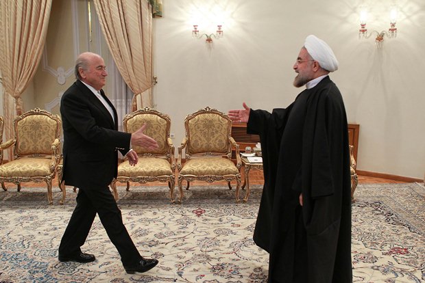 دیدار روحانی و بلاتر - عکس از شرق پارسی 