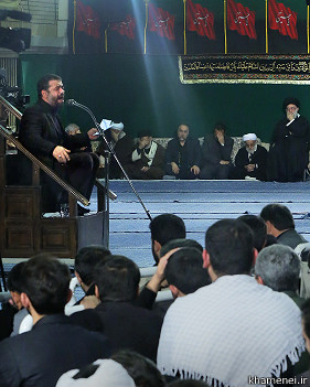 محمود کریمی در بیت رهبری هم مداحی می‌کند