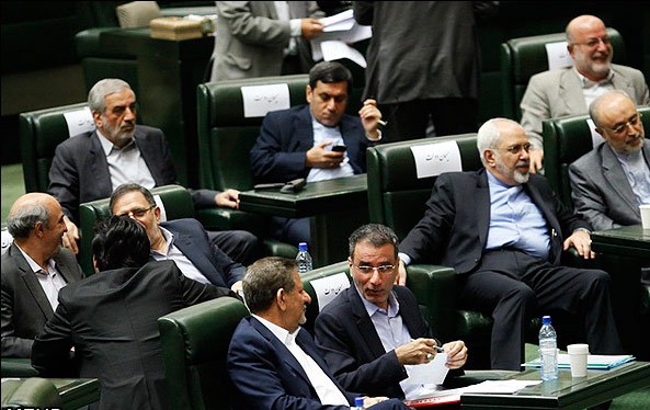 جلسه استیضاح وزیر علوم ایران، فرجی دانا و جهانگیری در مجلس ایران-خبرگزاری مهر-یونس خانی