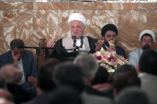 آیت الله هاشمی رفسنجانی در دیدار با ائتلاف اصلاح طلبان خراسان رضوی و فعالان ستادهای انتخاباتی حسن روحانی در مشهد  - پایگاه اطلاع رسانی رفسنجانی