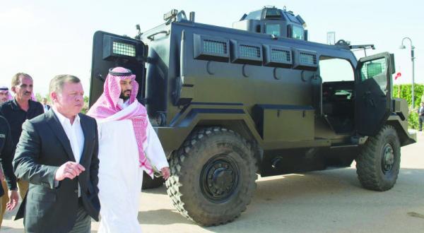 بازدید پادشاه اردن و شاهزاده محمد بن سلمان از مکانیسم های نظامی– عکس از خبرگزاری عربستان سعودی