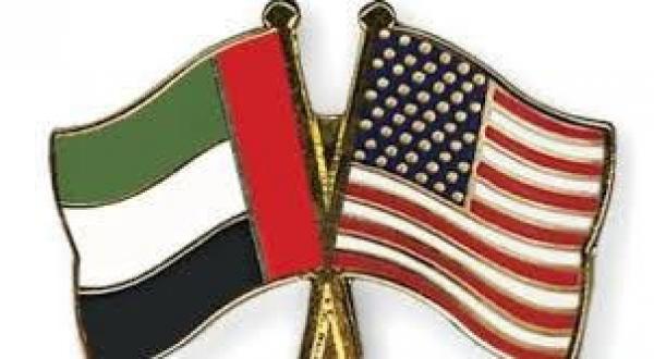 پرچم آمریکا و امارات