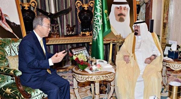 اوضاع غزه محور گفتگوی خادم حرمین شریفین و دبیر کل سازمان ملل