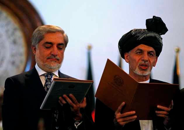 غنی احمدزی به عنوان رییس جمهور افغانستان سوگند خورد