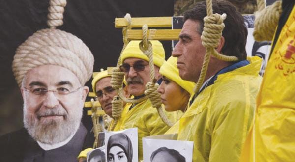 تظاهرات علیه روحانی در ۶ کشور اروپایی