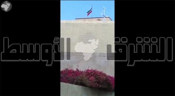 یک ویدئو اتهامات ایران مبنی بر هدف قرار گرفتن سفارتش در صنعا توسط ائتلاف را رد می کند