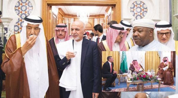رؤسای افغانستان و گابن در ضیافت افطاری پادشاه عربستان سعودی در مکه