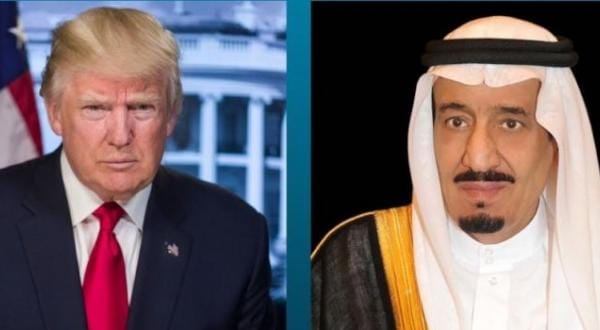 گفت و گوی ملک سلمان و ترامپ درباره تلاش های مربوط به مبارزه با تروریسم و حمایت مالی آن