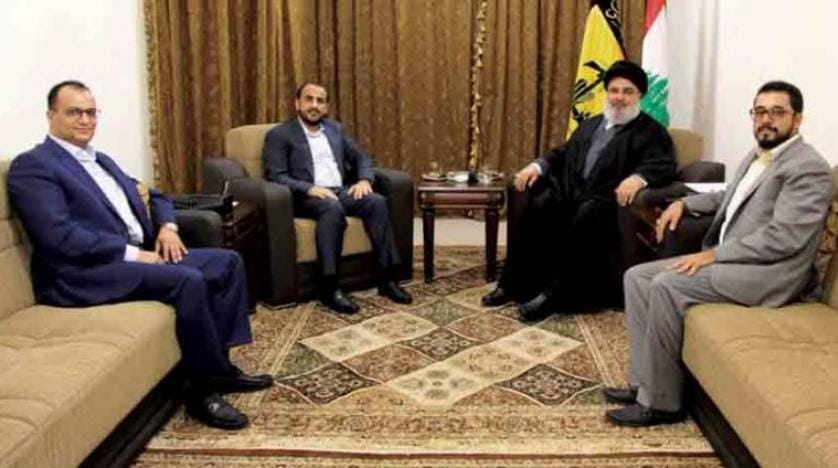 واکنش های انتقادی به دیدار سخنگوی حوثی ها و نصرالله در لبنان