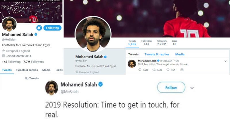 اقدام عجیب محمد صلاح؛ اکانت‌هایش در فیسبوک و توییتر را غیرفعال کرد