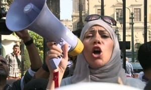 اعتراض به قانون محدودیت تظاهرات در مصر