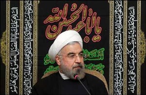 عزاداری رئیس جمهوری در کنار سالمندان و معلولین آسایشگاه کهریزک