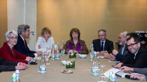 دیدار ظریف با نمایندگان آمریکا و اروپا