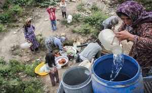 جیره بندی آب در مناطقی از شمال ایران