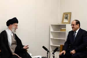 دیدار مالکی با آیت الله خامنه ای در تهران