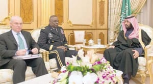 رایزنی ولیعهد و جانشین ولیعهد عربستان سعودی با رئیس فرماندهی مرکزی آمریکا