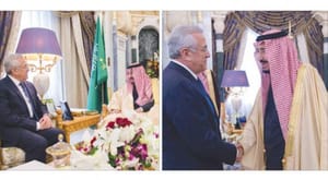 پادشاه عربستان سعودی با میشل سلیمان رئیس جمهور سابق لبنان دیدار می کند… دو طرف آخرین تحولات لبنان را مورد بحث قرار می دهند