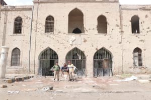 مرمت آثار باستانی «رقه» توسط داوطلبان