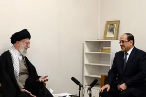 دیدار مالکی با آیت الله خامنه ای در تهران